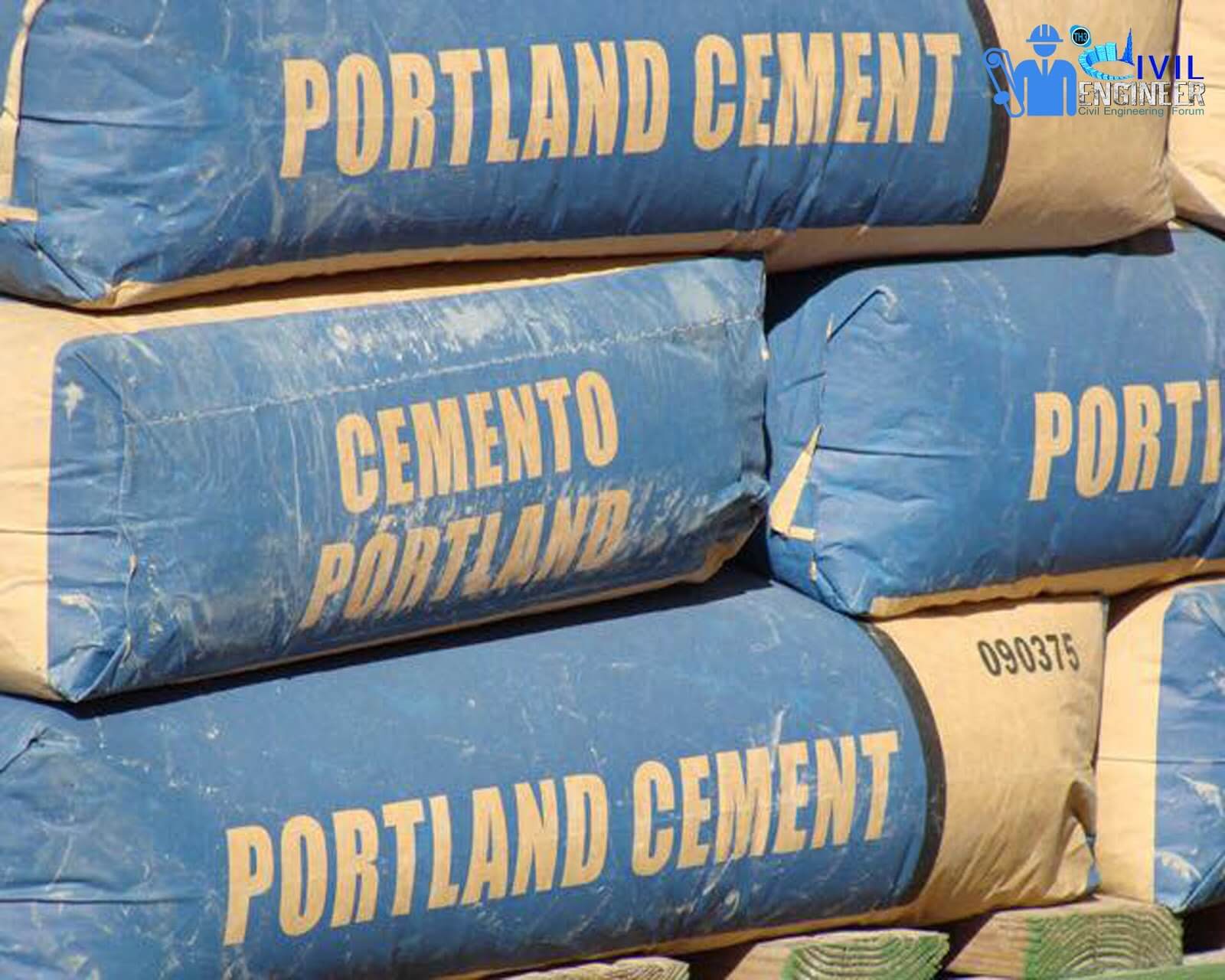 Природный цемент. Портландцемент. Цемент от производителя. Синий цемент. Portland Cement.